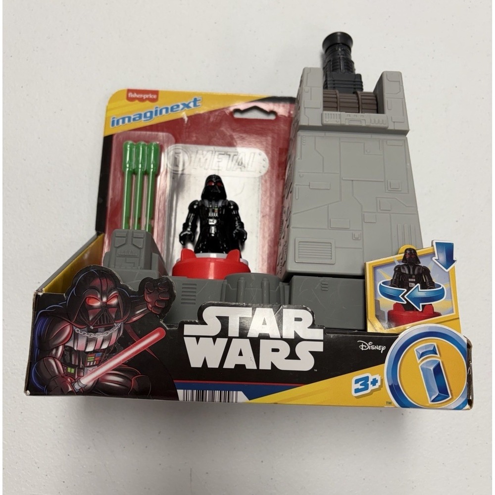 Star Wars Imaginext Death Star Turret w/ Metal Darth Vader Brand New in Package